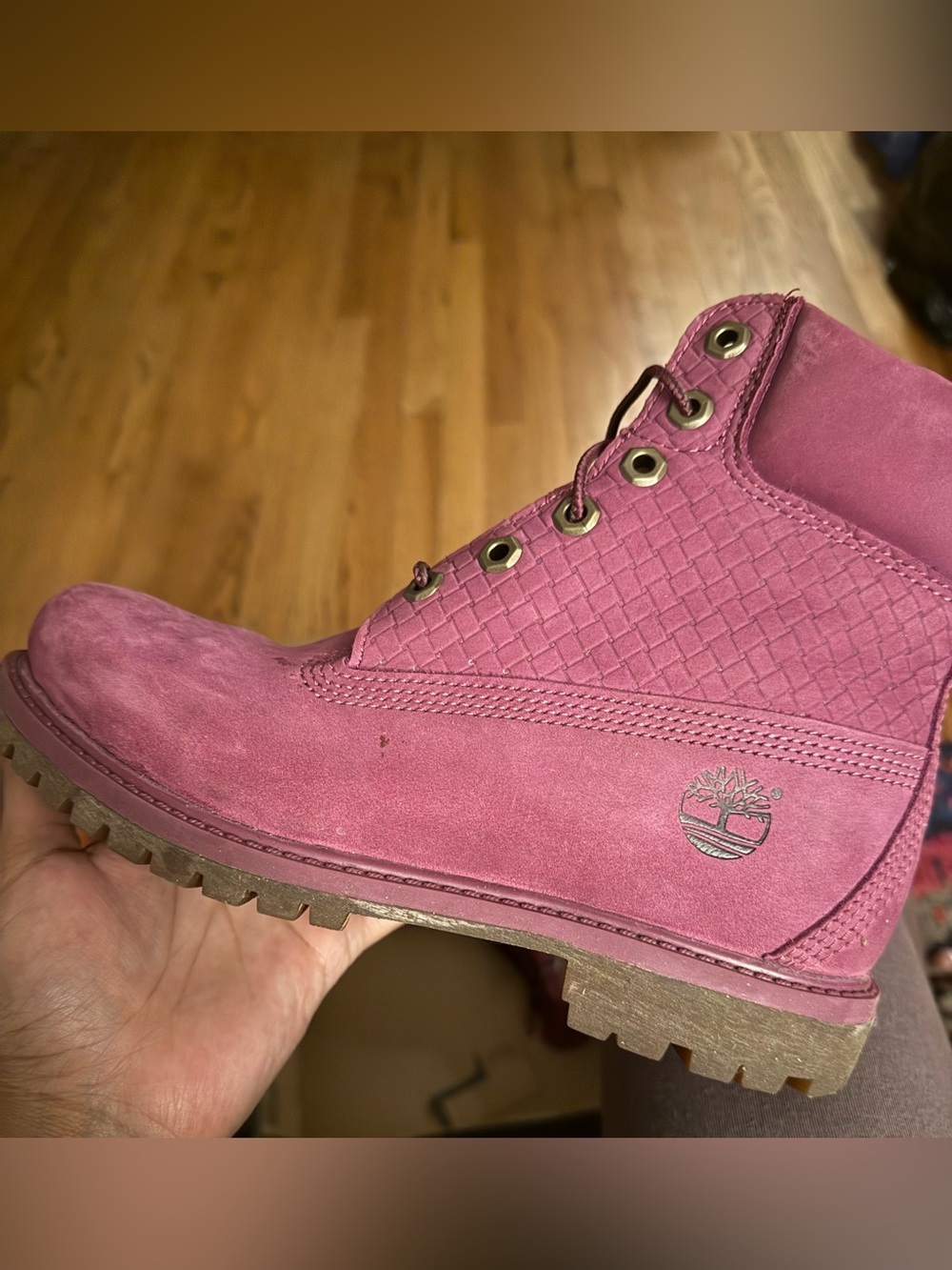 Timberland Rose Suede Lace-Up Ankle Boot